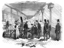 Visit of the Prince of Wales and Prince Alfred to Messrs. Day and Son's Lithographic Establishment, Creator: Day & Son