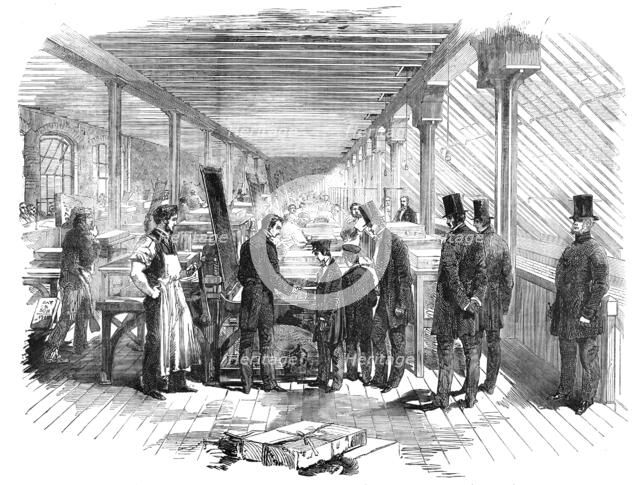 Visit of the Prince of Wales and Prince Alfred to Messrs. Day and Son's Lithographic Establishment,  Creator: Day & Son.