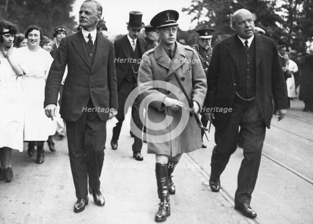 Visit of the Prince of Wales (later Edward VIII), Rowntree Factory, York, Yorkshire, 1923. Artist: Unknown