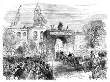 Visit of the Queen and Prince Albert to the Linen Hall, Belfast, c1850s, (c1888)