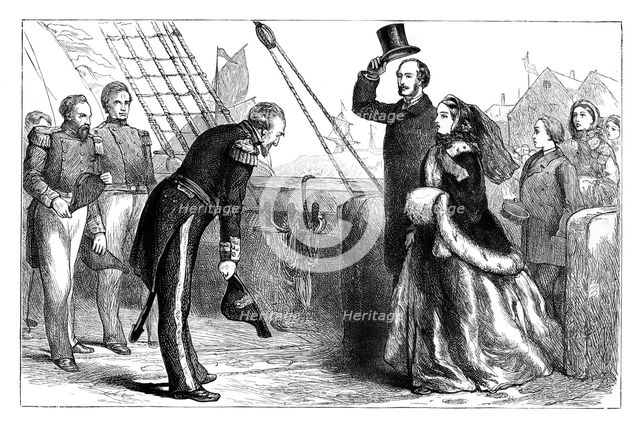 Visit of the Queen and Prince Albert to the 'Resolute', 1856, (c1888). Artist: Unknown