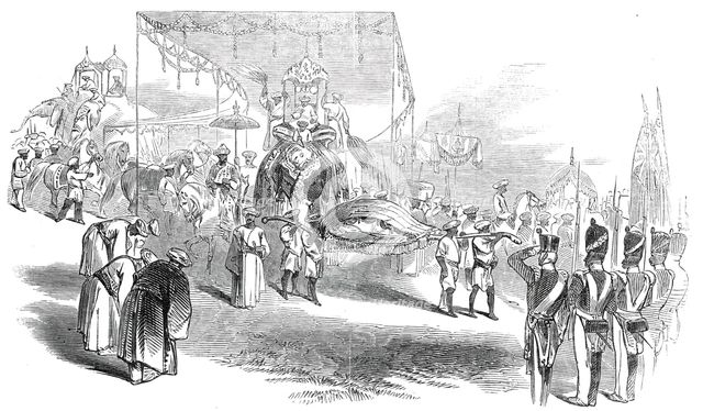 Visit of the Rajah of Travancore to Madras, 1845. Creator: Unknown.