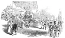 Visit of the Rajah of Travancore to Madras, 1845. Creator: Unknown