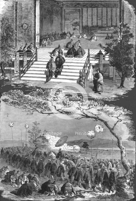 'Visit of the Tycoon to the Mikado, at Kioto; A European Sojourn in Japan', 1875. Creator: Unknown.