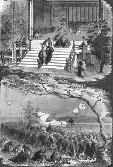 Visit of the Tycoon to the Mikado, at Kioto; A European Sojourn in Japan 1875. Creator: Unknown