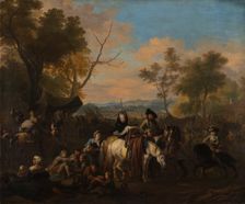 Visit to a Camp, c1690-1700. Creator: Jan van Huchtenburgh