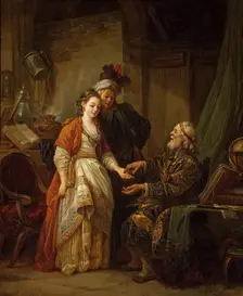 Visit to a Palmist, 1775. Creator: Jean Baptiste Le Prince