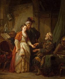 Visit to a Palmist, 1775. Creator: Jean Baptiste Le Prince