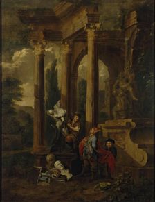 Visit to a Sculptor, 1710. Creator: Balthasar van den Bossche