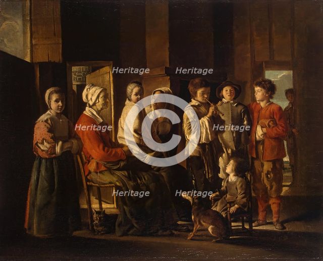 Visit to Grandmother, 1645. Creator: Louis Le Nain.