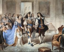 Visit to El Escorial by painter Murillo by Bartolome Murillo (1617-1682)