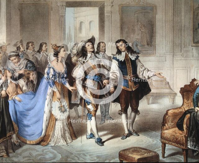 Visit to El Escorial by painter Murillo' by Bartolome Murillo (1617-1682).