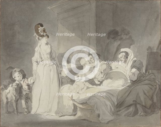 Visit to the Nurse, c. 1780/1790. Creator: Jean-Honore Fragonard.