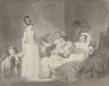 Visit to the Nurse, c. 1780/1790. Creator: Jean-Honore Fragonard