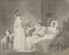 Visit to the Nurse, c. 1780/1790. Creator: Jean-Honore Fragonard
