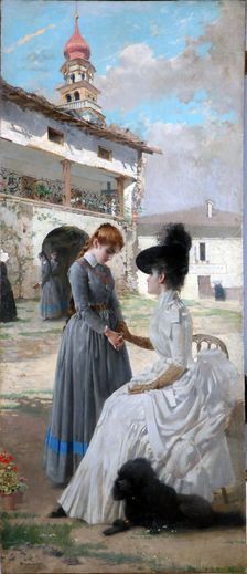 Visit to the convent, 1887