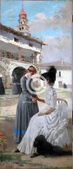 Visit to the convent, 1887.