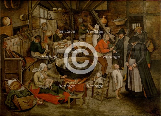 Visit to the Peasants, c1580-1630. Creator: Pieter Brueghel the Younger.