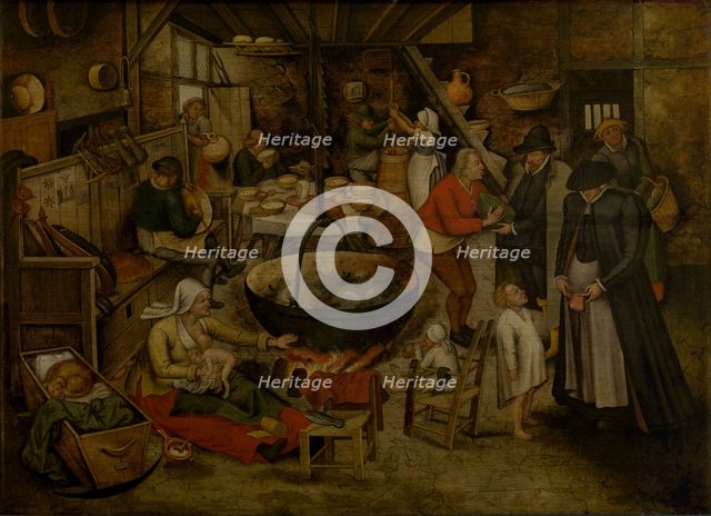 Visit to the Peasants, First third of 17th cen.. Artist: Brueghel, Pieter, the Younger (1564-1638)