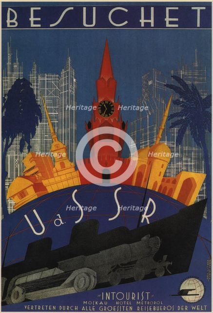 Visit to the USSR, 1930. Artist: Litvak, Max (1898-after 1943)