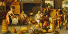 Visit to the Wet Nurse, 1572. Creator: Marten van Cleve