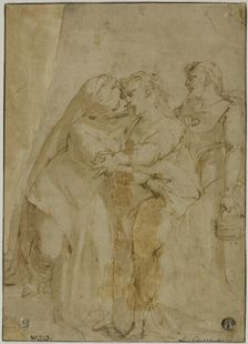 Visitation, c.1555. Creator: Luca Cambiaso