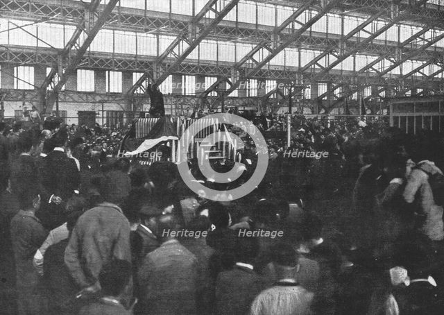 'Visites de M Albert Thomas aux usines de guerre; l'Exposition lyonnaise', 1914 (1916). Creator: Unknown.