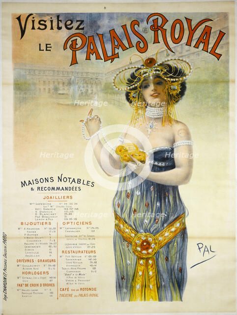 Visitez Le Palais Royal, c. 1895. Creator: Pal (Jean de Paléologue) (1855-1942).