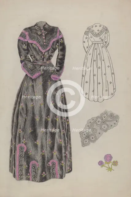 Visiting Costume, c. 1937. Creator: Joseph L. Boyd.