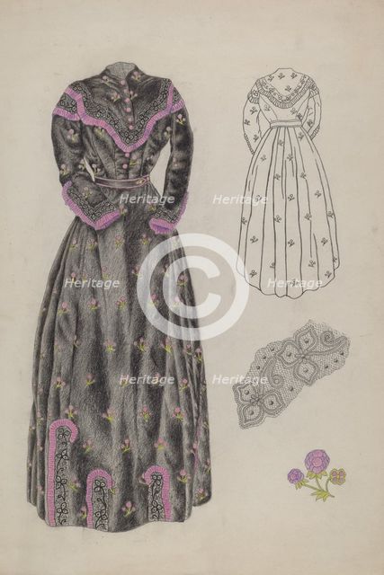Visiting Costume, c. 1937. Creator: Joseph L. Boyd.