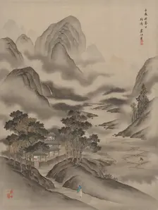 Visiting a Friend, 1892. Creator: Seki Shuko
