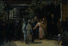 Visiting a Hermit, 1870s. Artist: Perov, Vasili Grigoryevich (1834-1882)