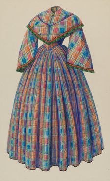Visiting Gown, c. 1938. Creator: Hans Mangelsdorf