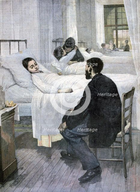 'Visiting Day at the Hospital', 1893. Artist: Henry Jules Jean Geoffroy