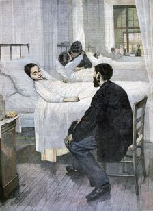 Visiting Day at the Hospital 1893. Artist: Henry Jules Jean Geoffroy