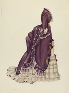 Visiting Dress, 1935/1942. Creator: Eleanor Ruelos
