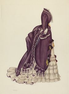 Visiting Dress, 1935/1942. Creator: Eleanor Ruelos