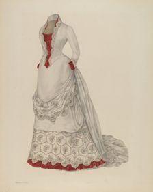 Visiting Dress, 1935/1942. Creator: Nancy Crimi