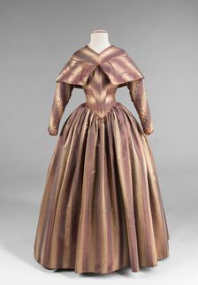 Visiting dress, American, 1845-50. Creator: Unknown
