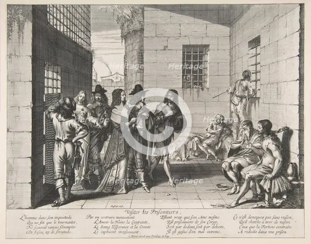 Visiting Prisoners, 1635. Creator: Abraham Bosse.