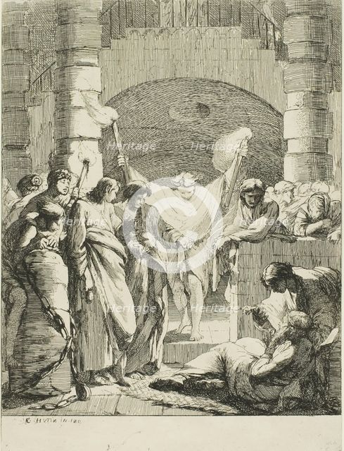 Visiting Prisoners, from The Seven Acts of Mercy, n.d. Creator: François Hutin.
