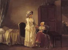 Visiting the convalescent. Creator: Jean-Baptiste Mallet