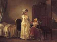 Visiting the convalescent. Creator: Jean-Baptiste Mallet