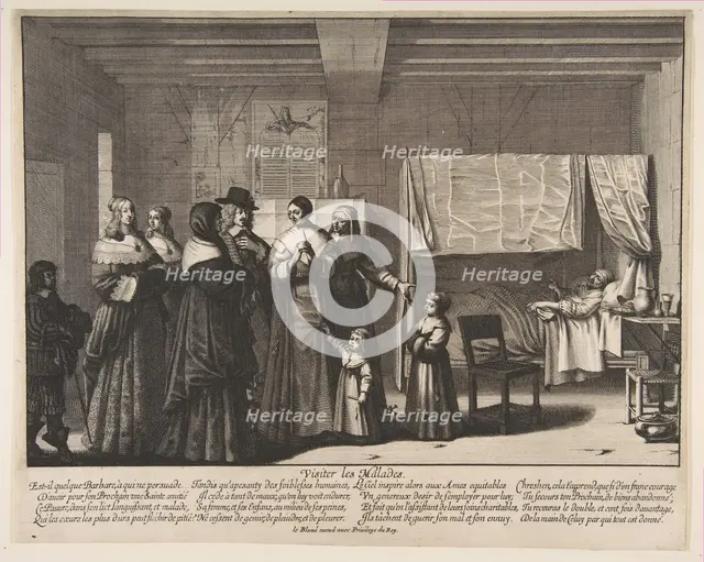 Visiting the Sick. Creator: Abraham Bosse.