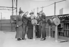 Visitors on USS Washington, between c1910 and c1915. Creator: Bain News Service