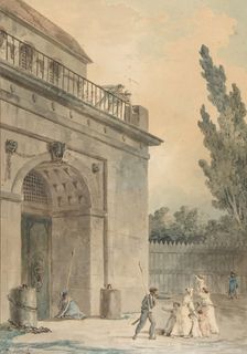 Visitors leaving a prison, 1794-95. Creator: Hubert Robert