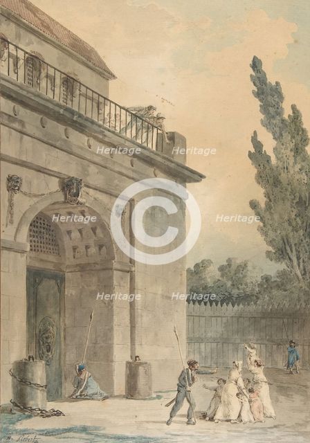 Visitors leaving a prison, 1794-95. Creator: Hubert Robert.