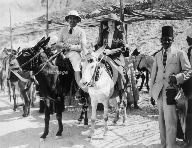 Visitors to the Tomb of Tutankhamun, Valley of the Kings, Egypt, 1922. Creator: Harry Burton.