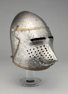 Visored Bascinet, Italy, 1390/1400. Creator: Unknown