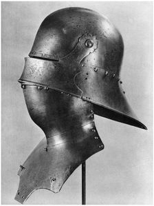 Visored sallet and bevor, c1480 (1958)
